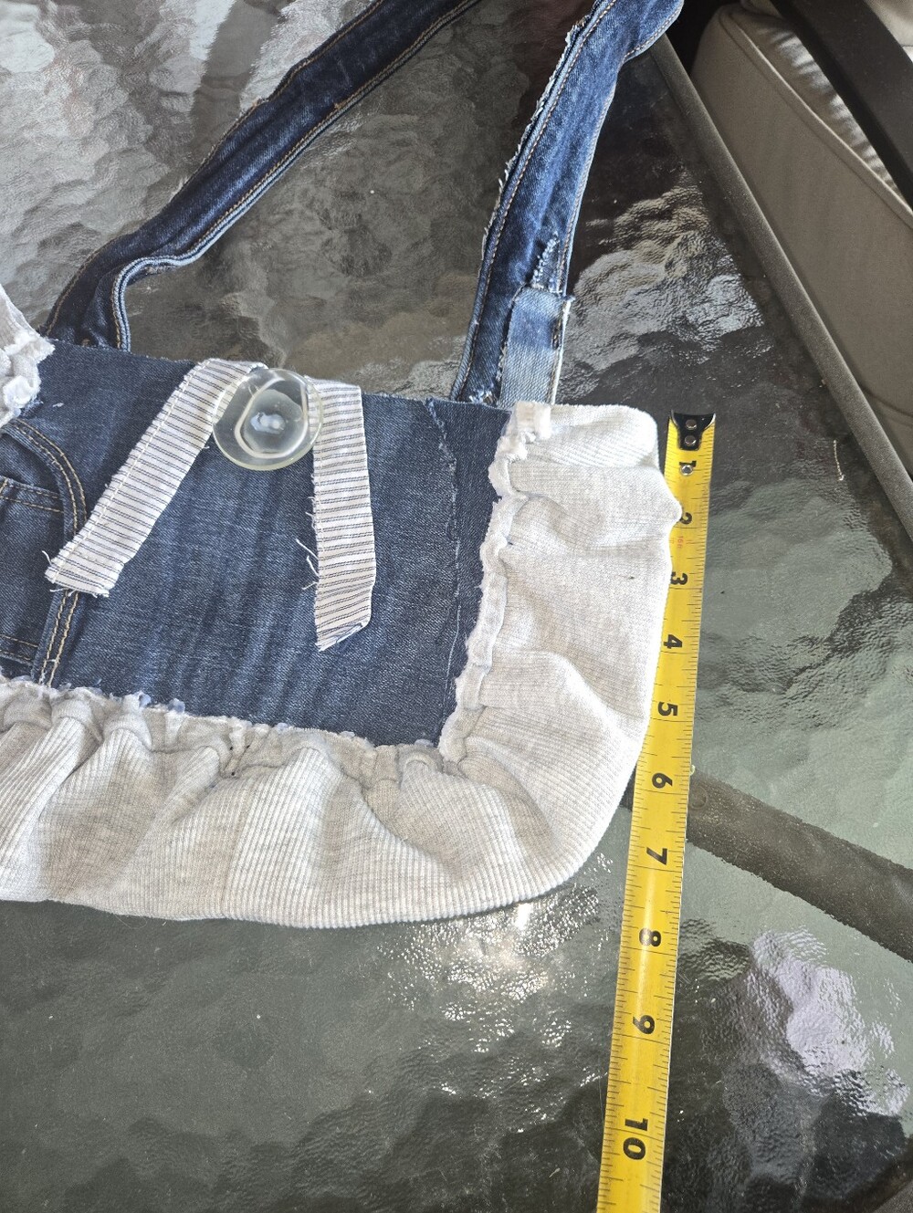 DIY Denim Ruffle Crossbody Notebook Keepsake - Picture 8 of 8